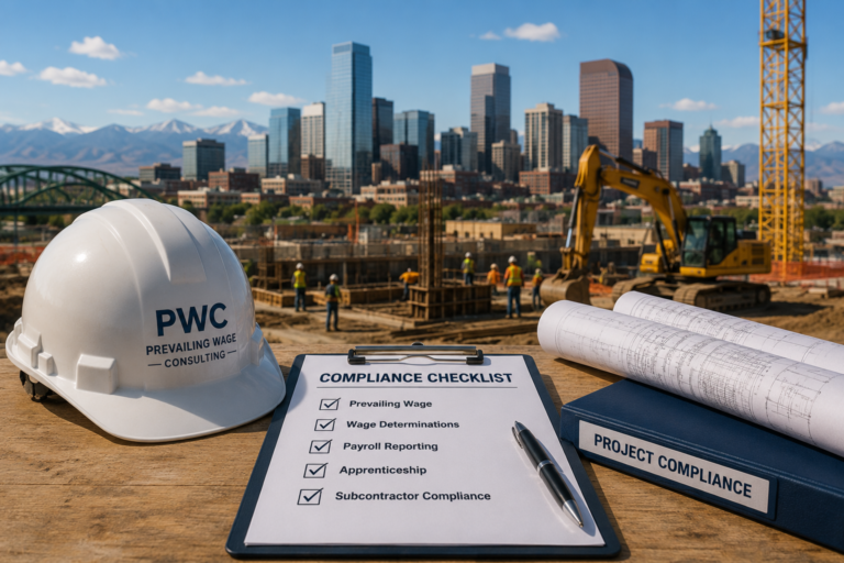 Compliance Requirements in Denver and Colorado reviewed by contractors at a public construction payroll meeting