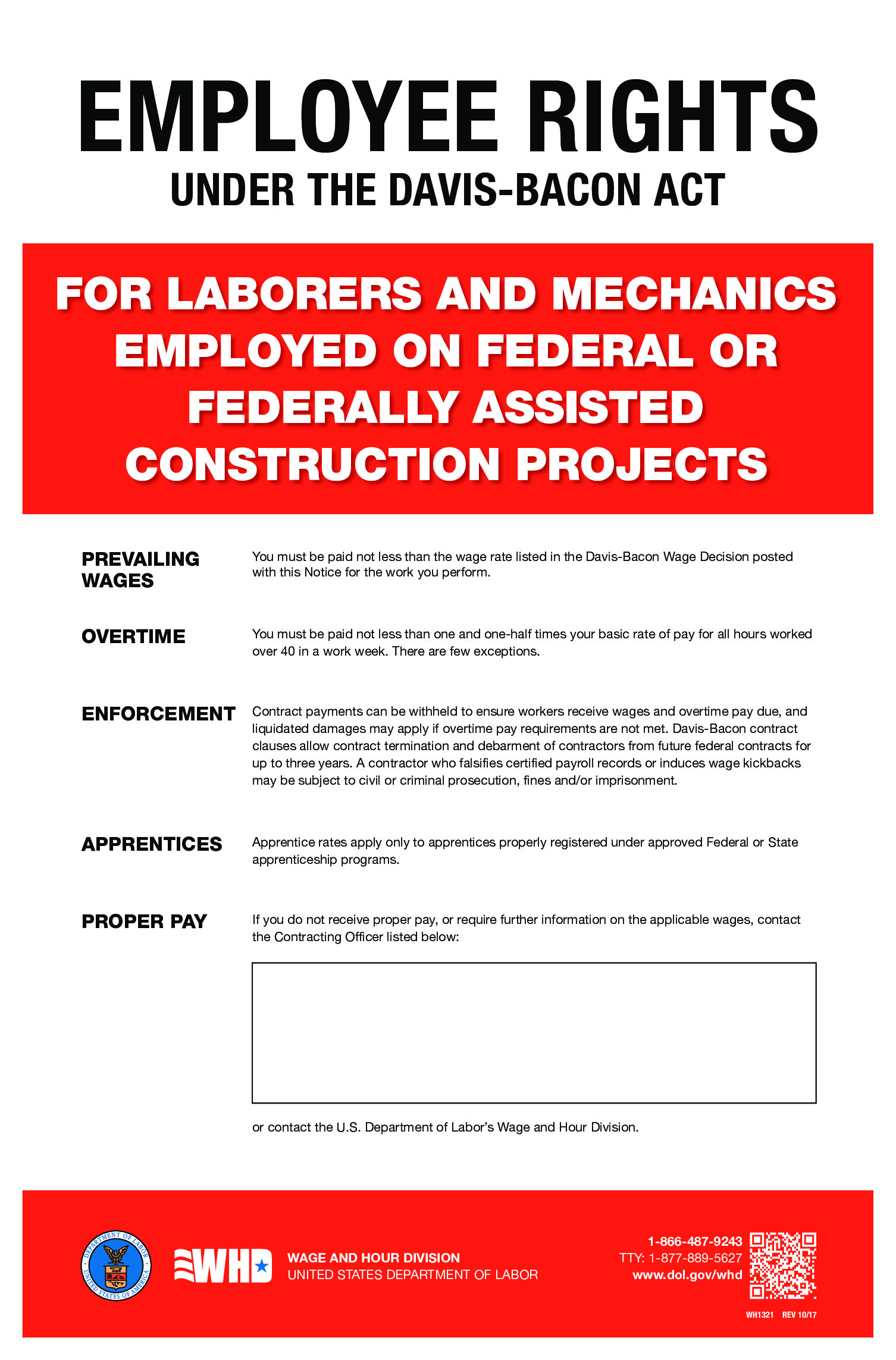 DavisBacon Act Required Posters Prevailing Wage Consulting, LLC