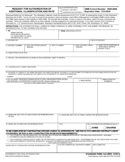 Step-by-Step Guide to Filling Up the SF-1444 Form - Prevailing Wage ...