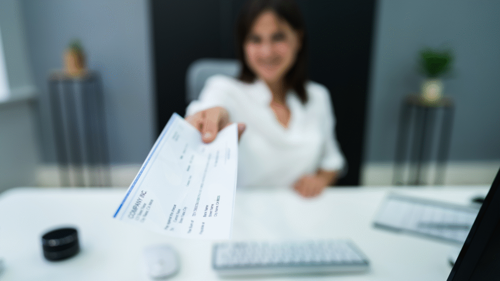 Contractor reviewing certified payroll checklist and WH-347 form for a federal construction project.